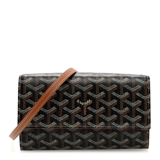 Goyardine Varenne Continental Wallet Black Gold