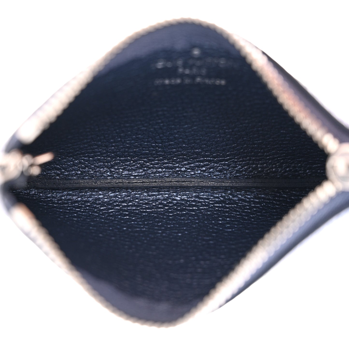 Metallic Empreinte Monogram Giant Key Pouch Navy Nacre