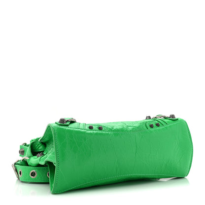 Balenciaga Agneau Arena Small Neo Cagole City Handbag Vivid Green 4 of 12