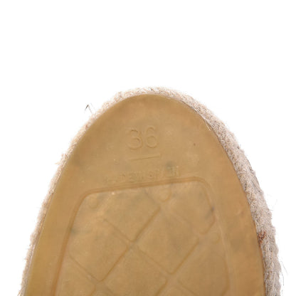 Chanel Lambskin CC Espadrilles 36 Nude 6 of 8