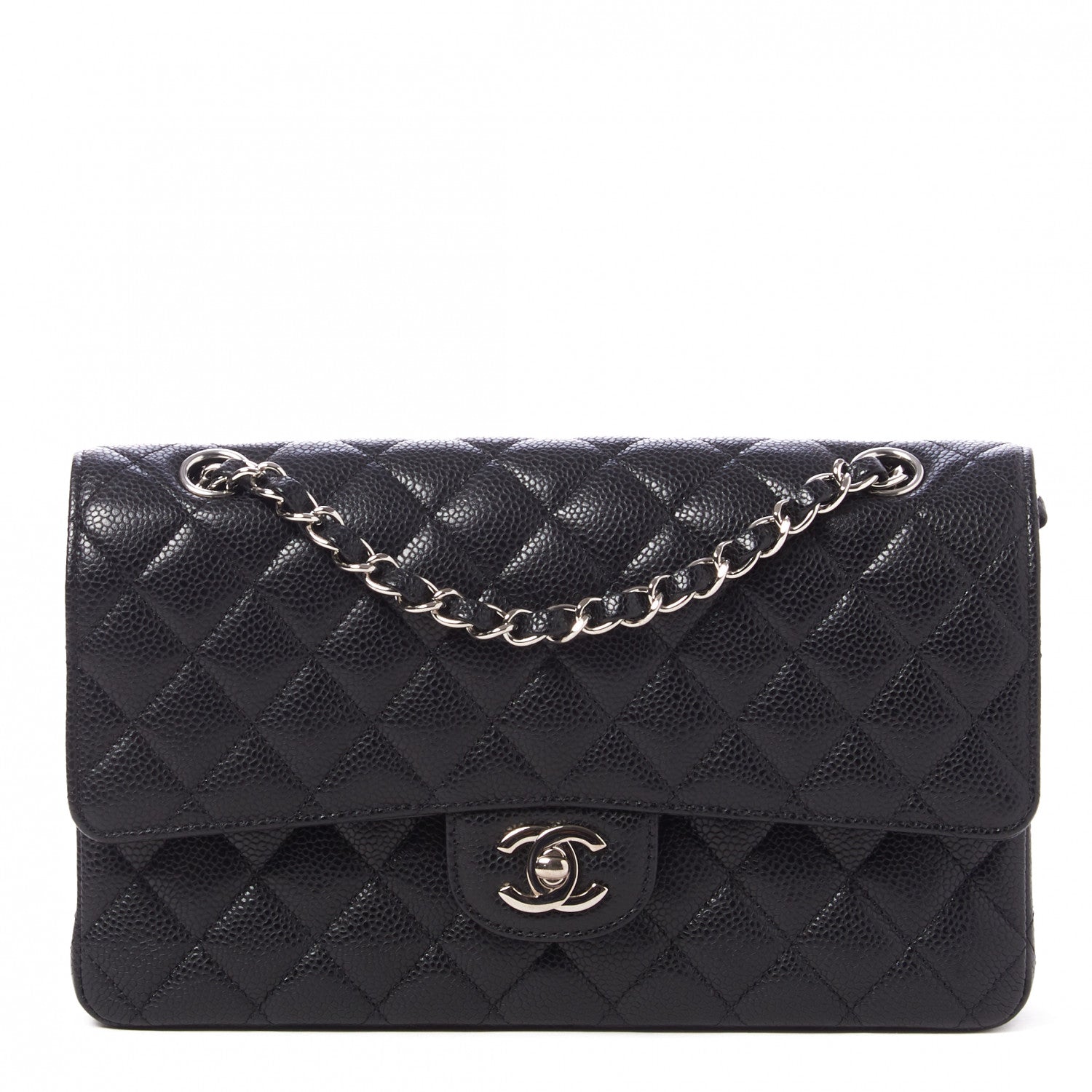 Chanel Caviar Quilted Medium Double Flap Black 1 of 10