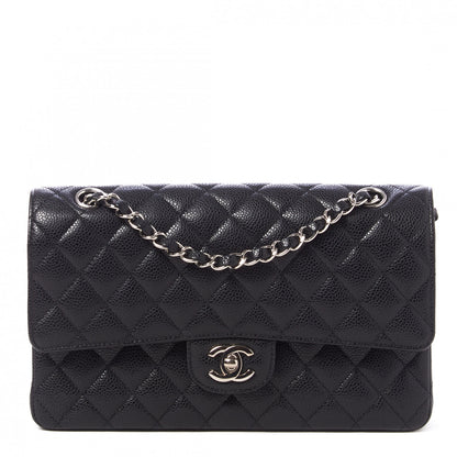 Chanel Caviar Quilted Medium Double Flap Black 1 of 10