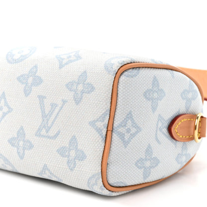 Louis Vuitton Monogram Origine Nano Speedy Bleu Courrier 8 of 9
