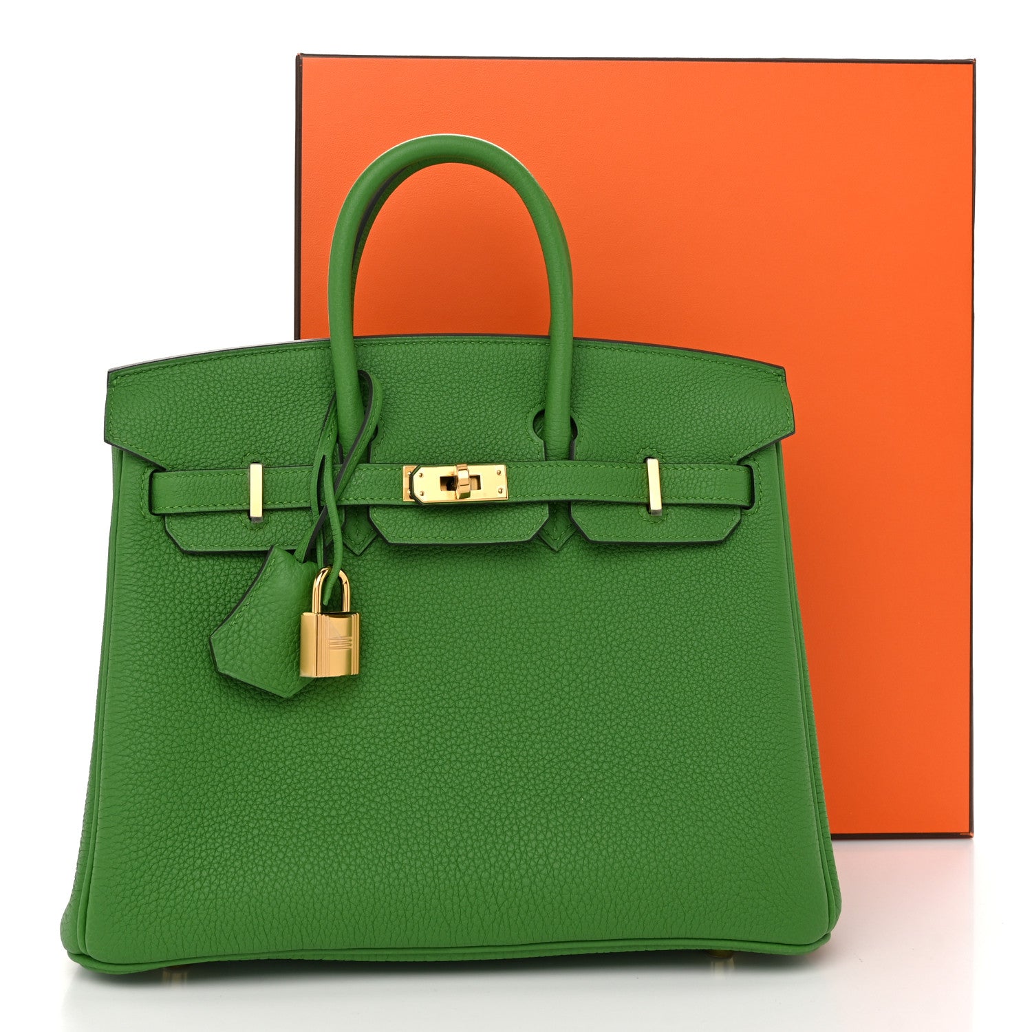 Hermes Togo Birkin 25 Vert Yucca 12 of 12