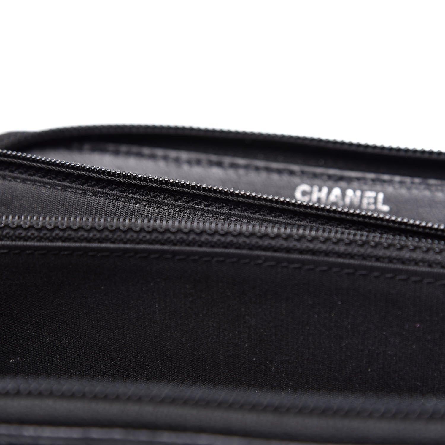 Chanel Caviar Large Timeless CC Zip Around Wallet Black 8 of 12