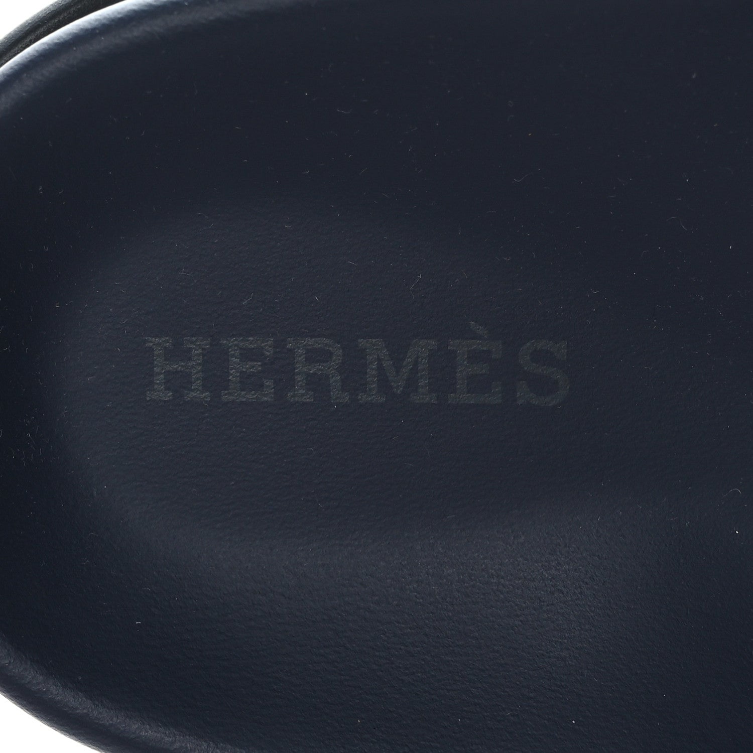 Hermes Suede Goatskin Womens Chypre Sandals 37.5 Marine Violet Majorette 8 of 9