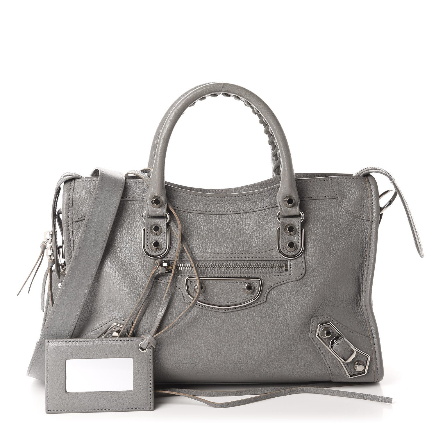 Balenciaga Chevre Silver Metallic Edge S City Gris Haussmannien 1 of 10