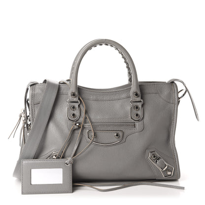 Balenciaga Chevre Silver Metallic Edge S City Gris Haussmannien 1 of 10