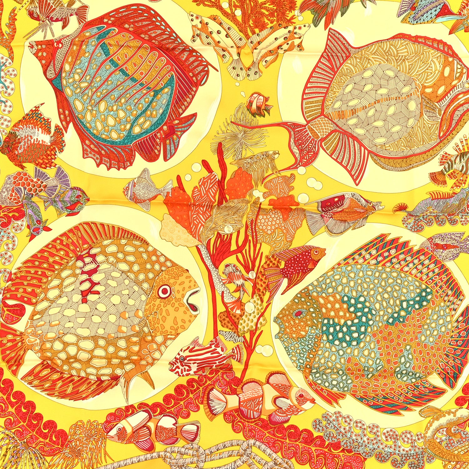 Hermes Silk Grands Fonds Scarf 90 1978589 – FASHIONPHILE