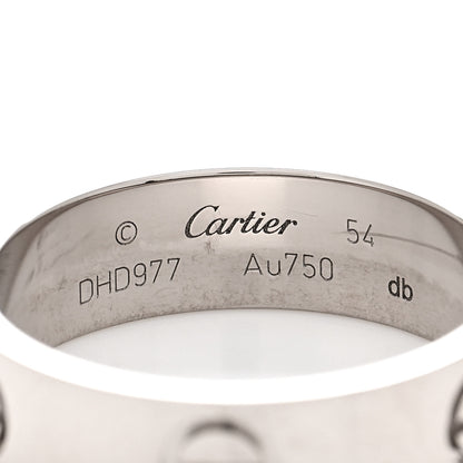 Cartier 18K White Gold 5.5mm LOVE Ring 54 7 4 of 4
