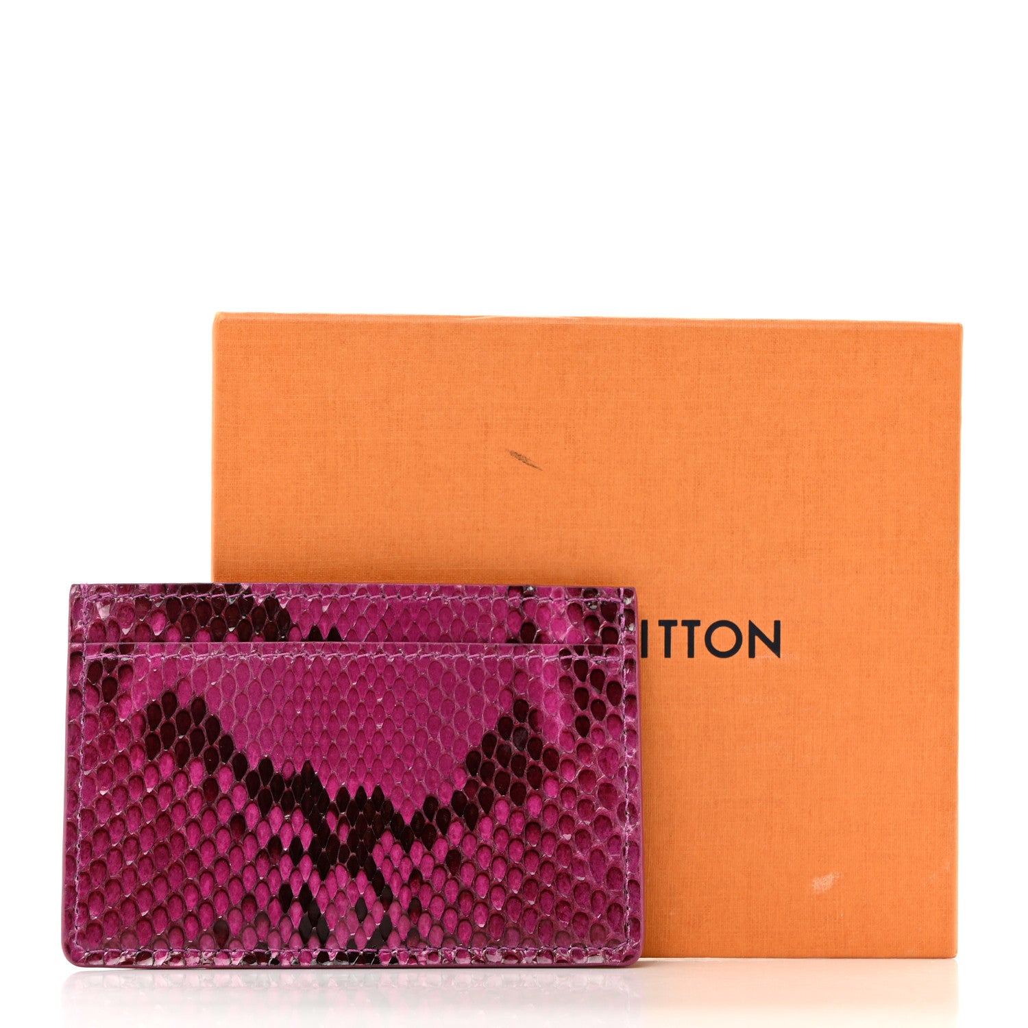 Louis Vuitton Snakeskin Card Holder Fuchsia 7 of 7