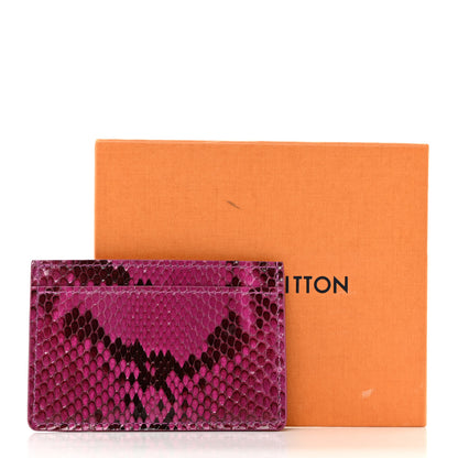 Louis Vuitton Snakeskin Card Holder Fuchsia 7 of 7