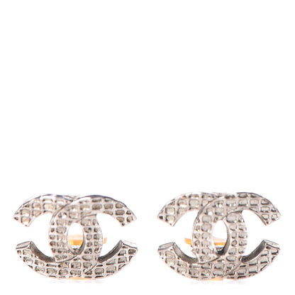 Chanel CC Clip On Earrings Silver 1 of 4
