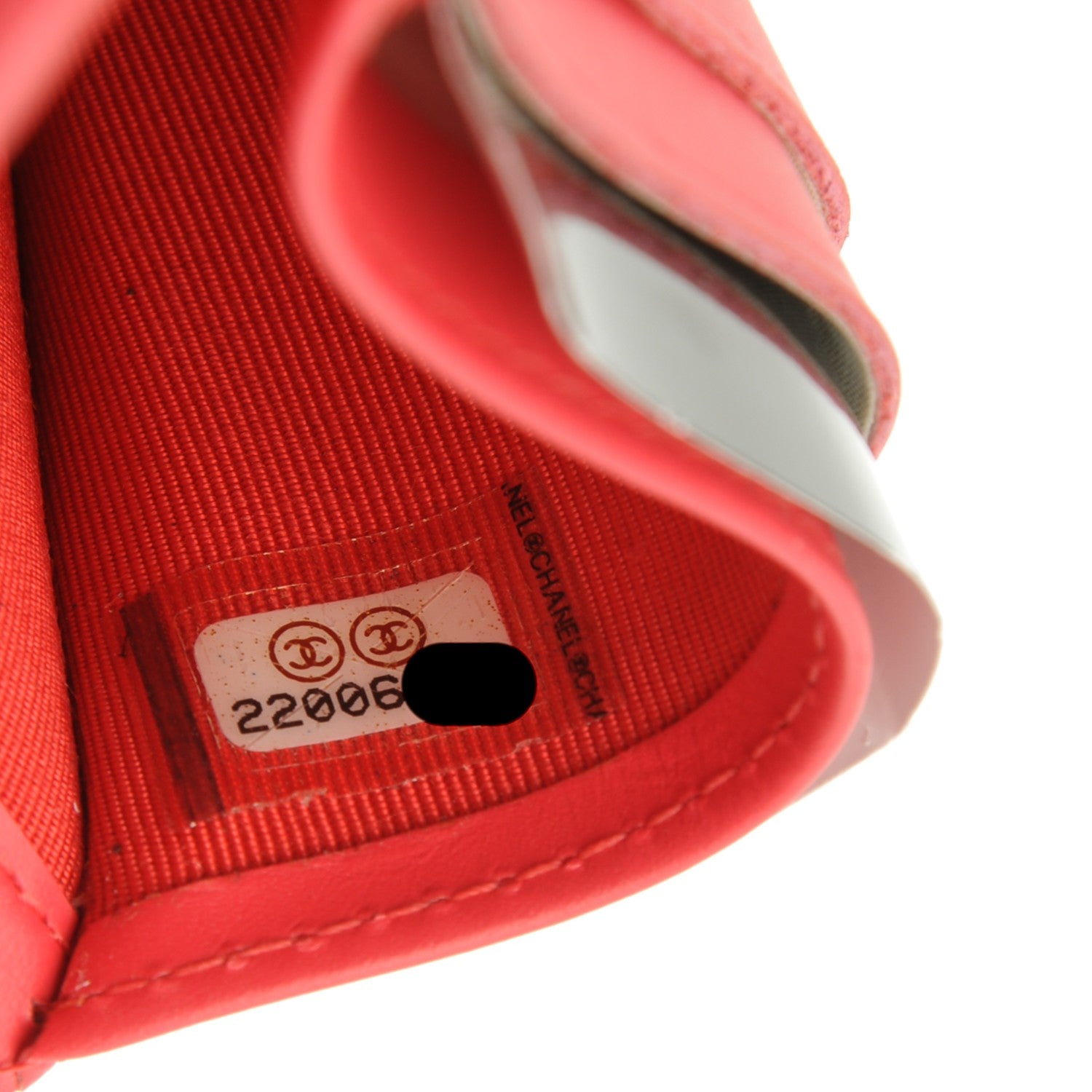 Chanel Patent Quilted Card Holder Wallet Pink 7 of 7