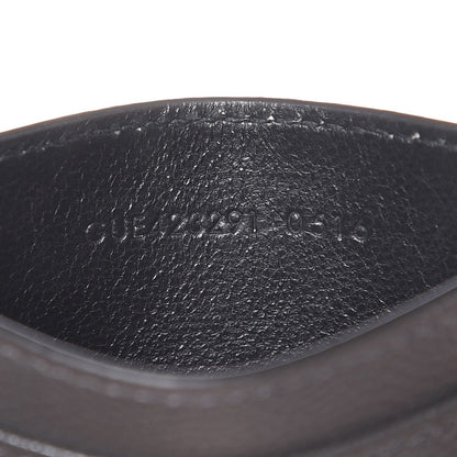 Saint Laurent Grain De Poudre Matelasse Chevron Monogram Card Case Coal 7 of 7