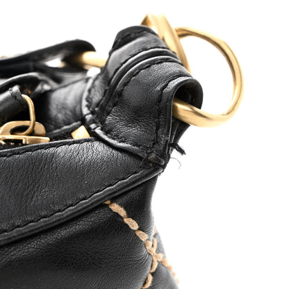 Chanel Calfskin Wild Stitch Hobo Black 14 of 16
