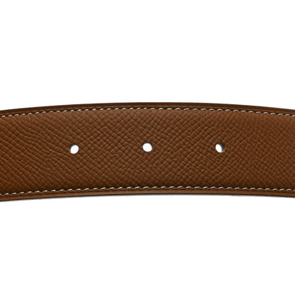 Hermes Epsom 32mm Belt Strap 115 46 White Gold 6 of 7