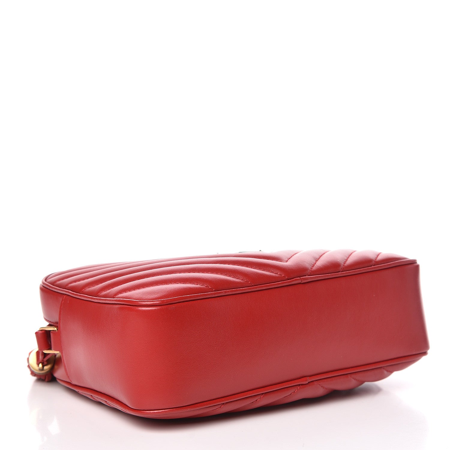 Saint Laurent Calfskin Matelasse Monogram Lou Camera Bag Red 4 of 10
