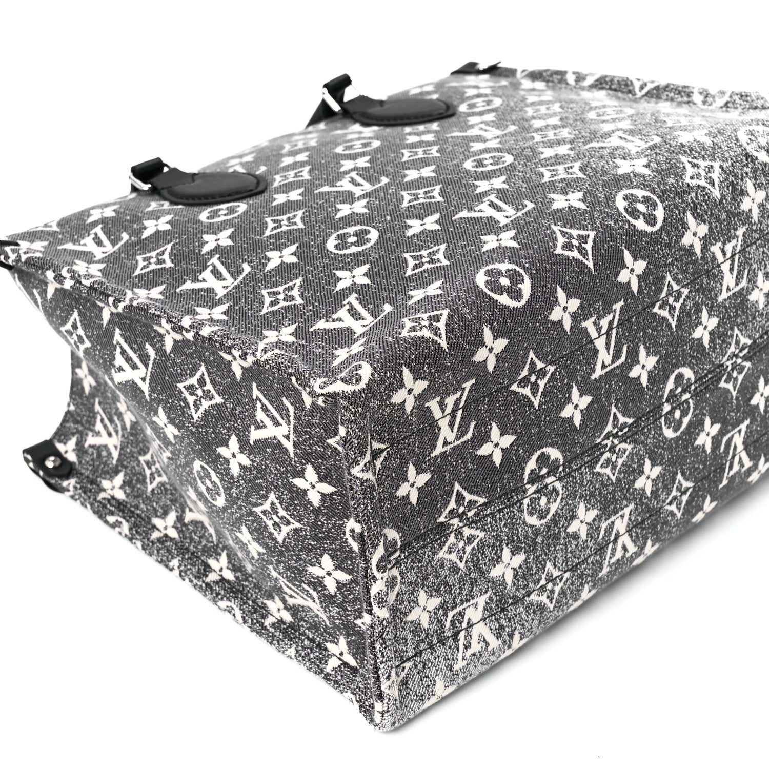 Louis Vuitton Monogram Jacquard Denim Onthego MM Black 9 of 11