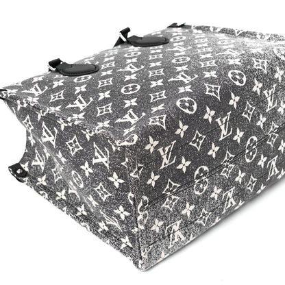 Louis Vuitton Monogram Jacquard Denim Onthego MM Black 9 of 11