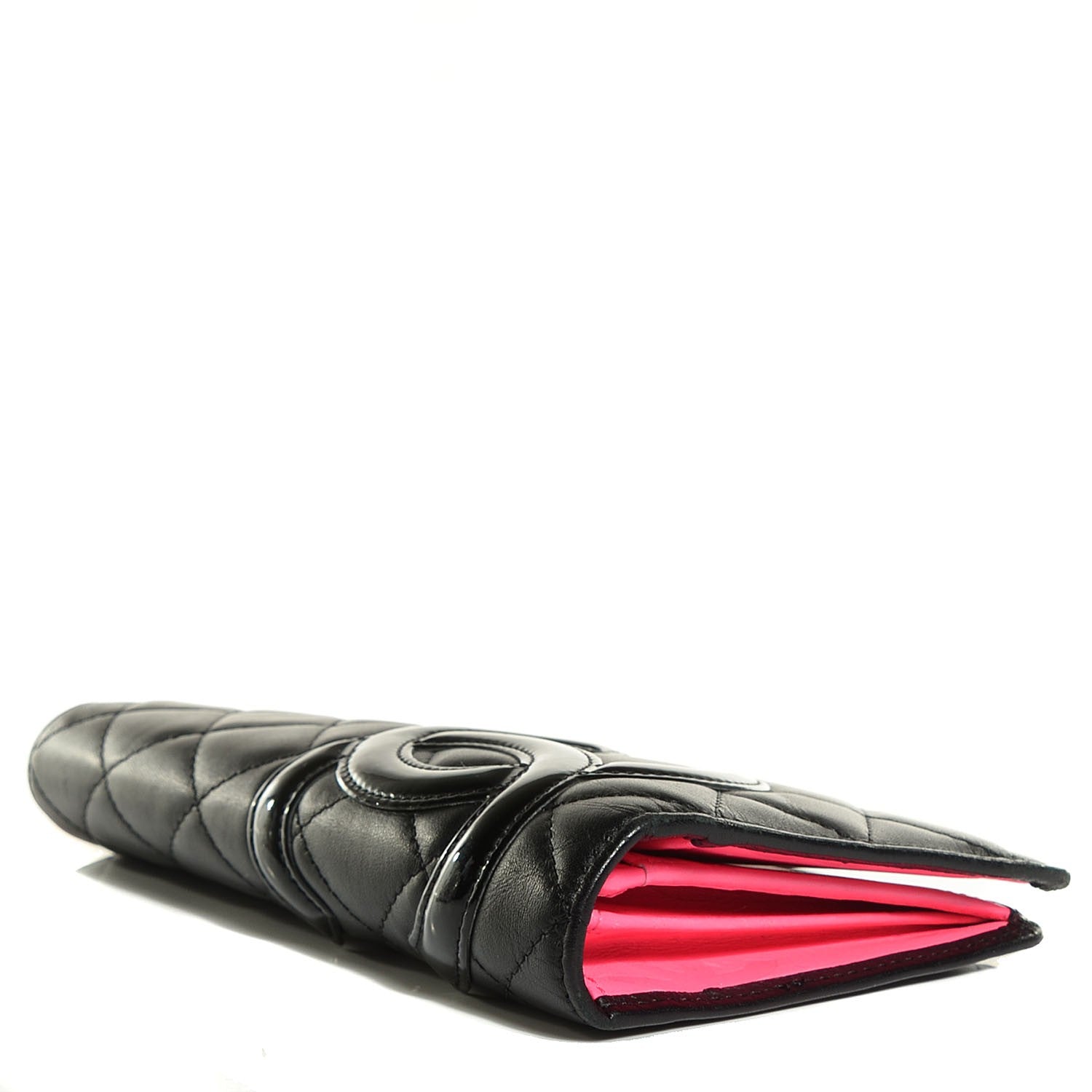 Chanel Calfskin Quilted Cambon Yen Wallet Black 4 of 10