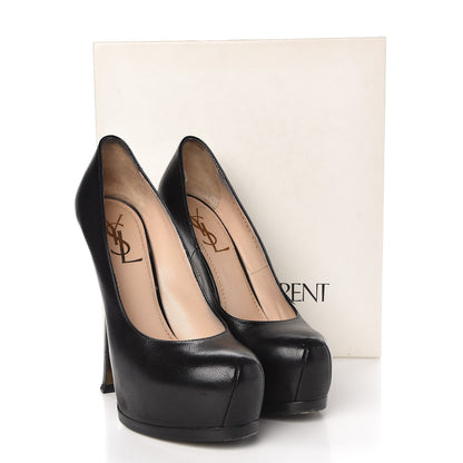 Saint Laurent Vernigolf Tribtoo 105 Platform Pumps 37.5 Black 17 of 17