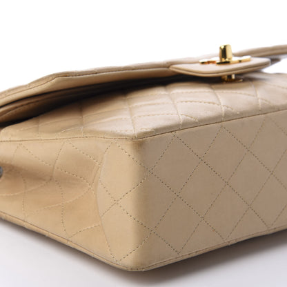 Chanel Lambskin Quilted Medium Double Flap Beige 6 of 13