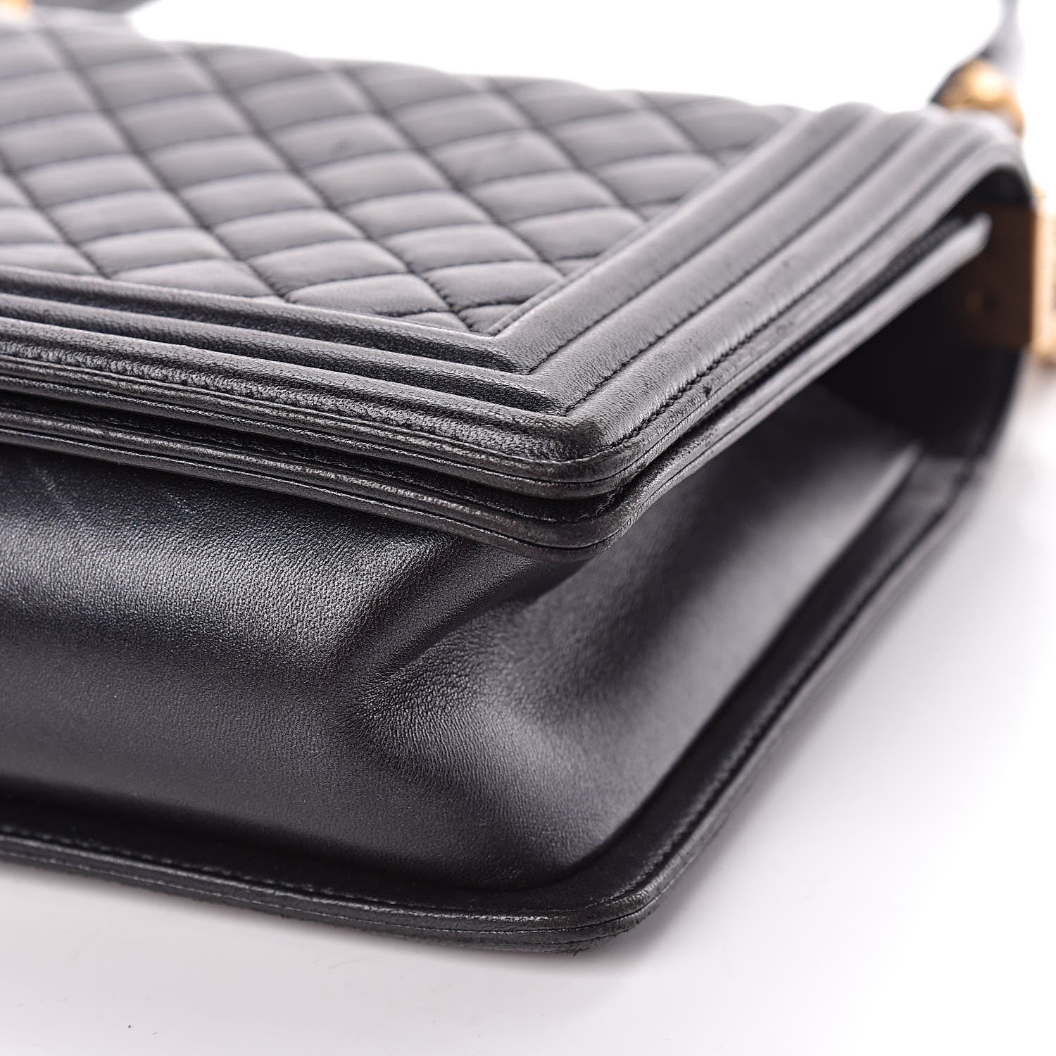 Chanel Lambskin Quilted New Medium Boy Flap Black 9 of 10
