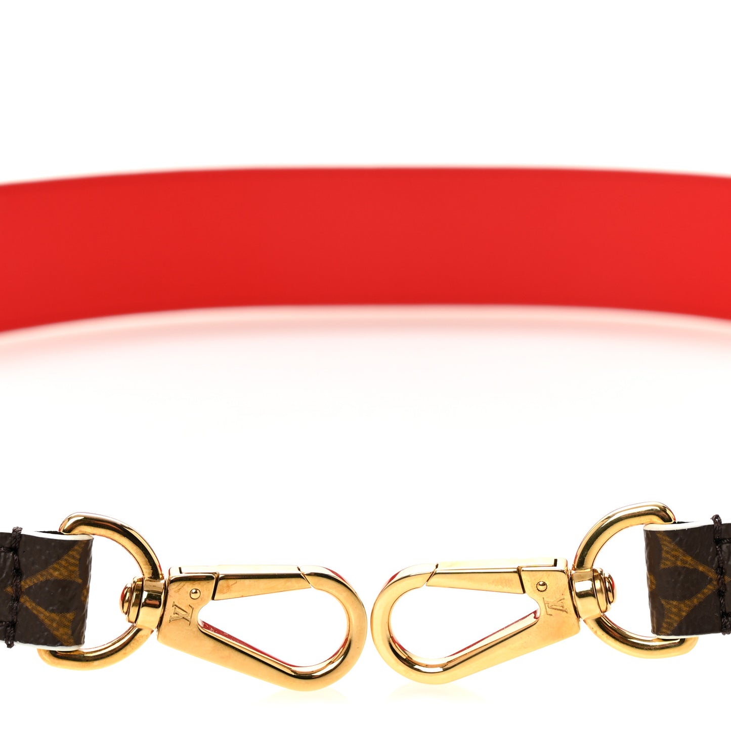 Monogram Bandouliere Shoulder Strap Red