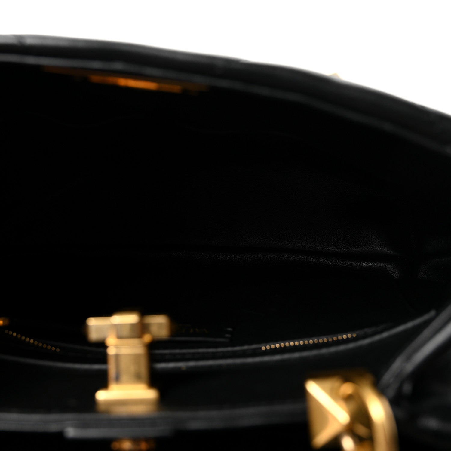 Valentino Garavani Nappa Roman Stud The Handle Bag Black 5 of 9