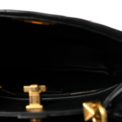 Valentino Garavani Nappa Roman Stud The Handle Bag Black 5 of 9