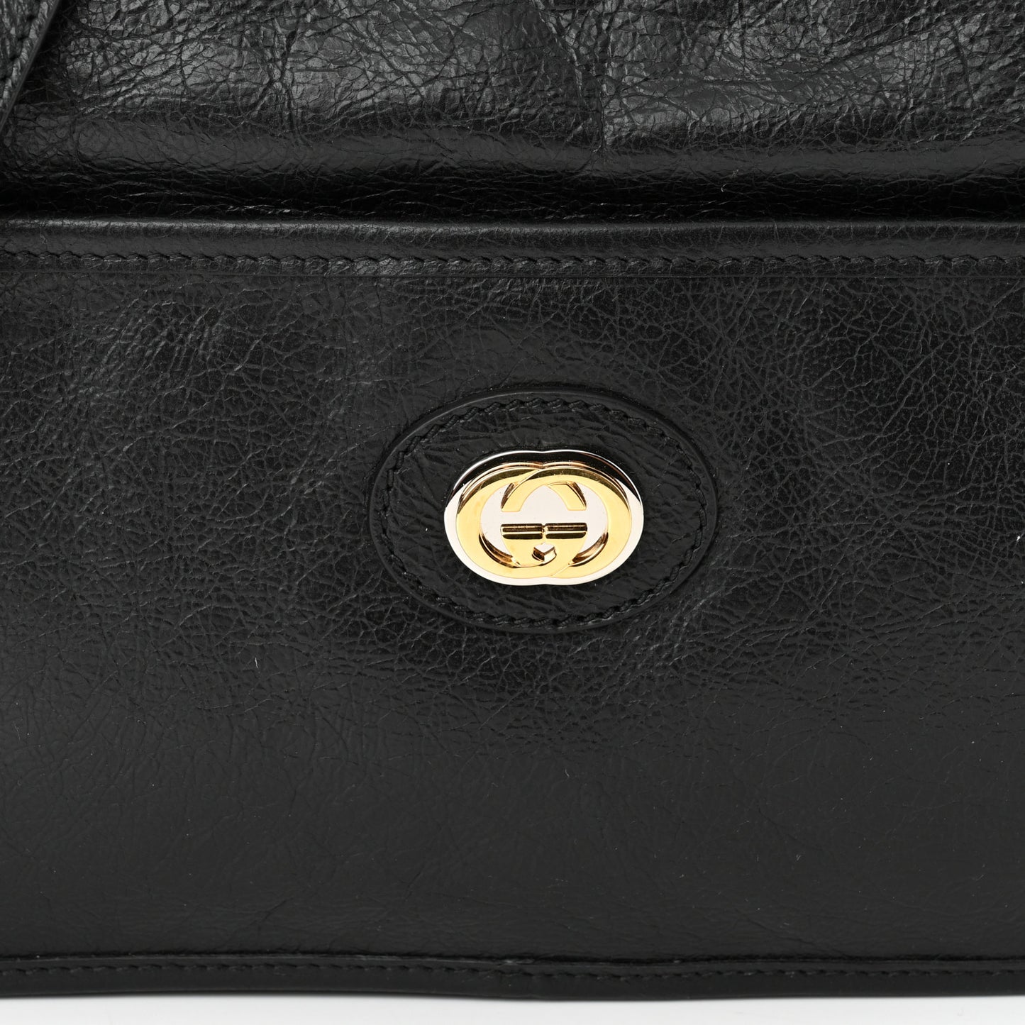 Fluffy Calfskin Morpheus Shoulder Bag Black