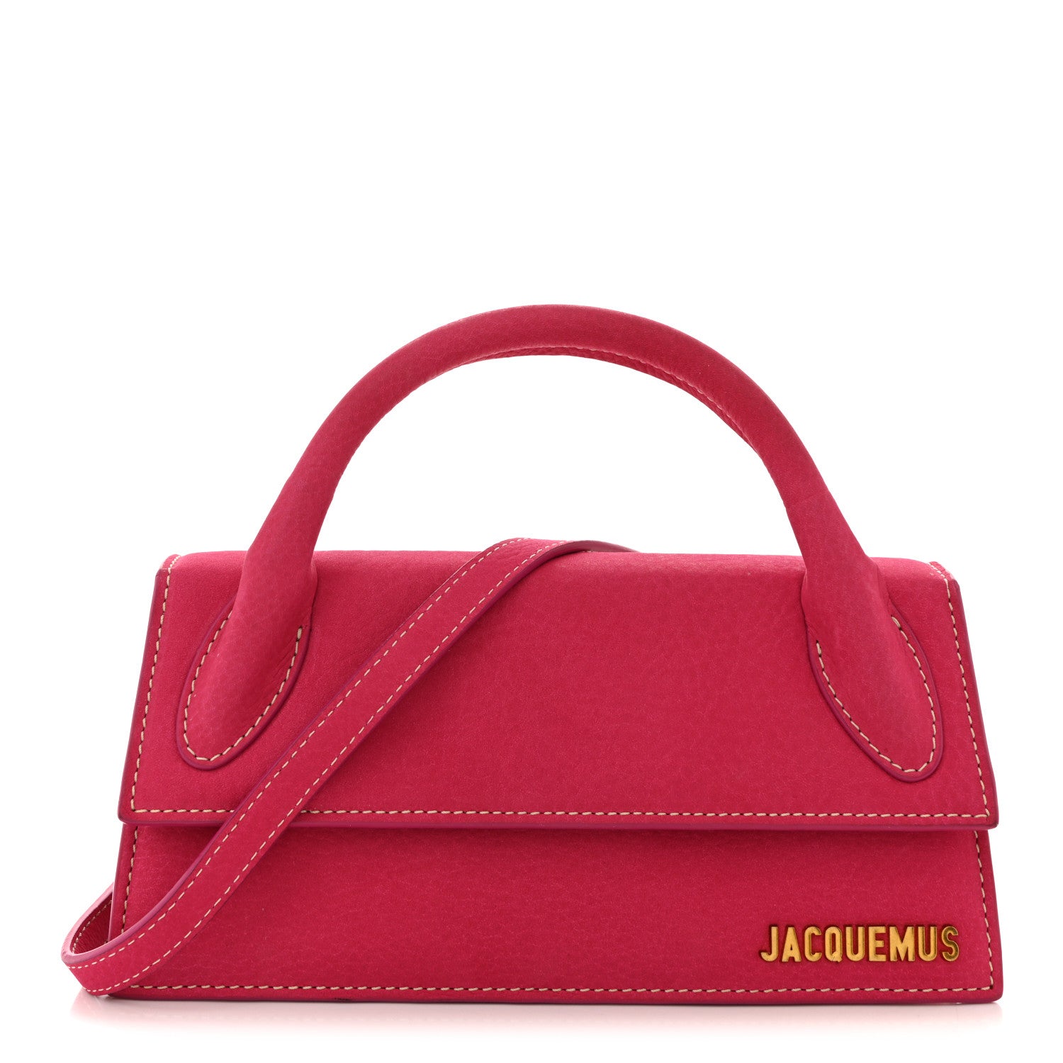 Jacquemus Nubuck Le Chiquito Long Dark Pink 1 of 14