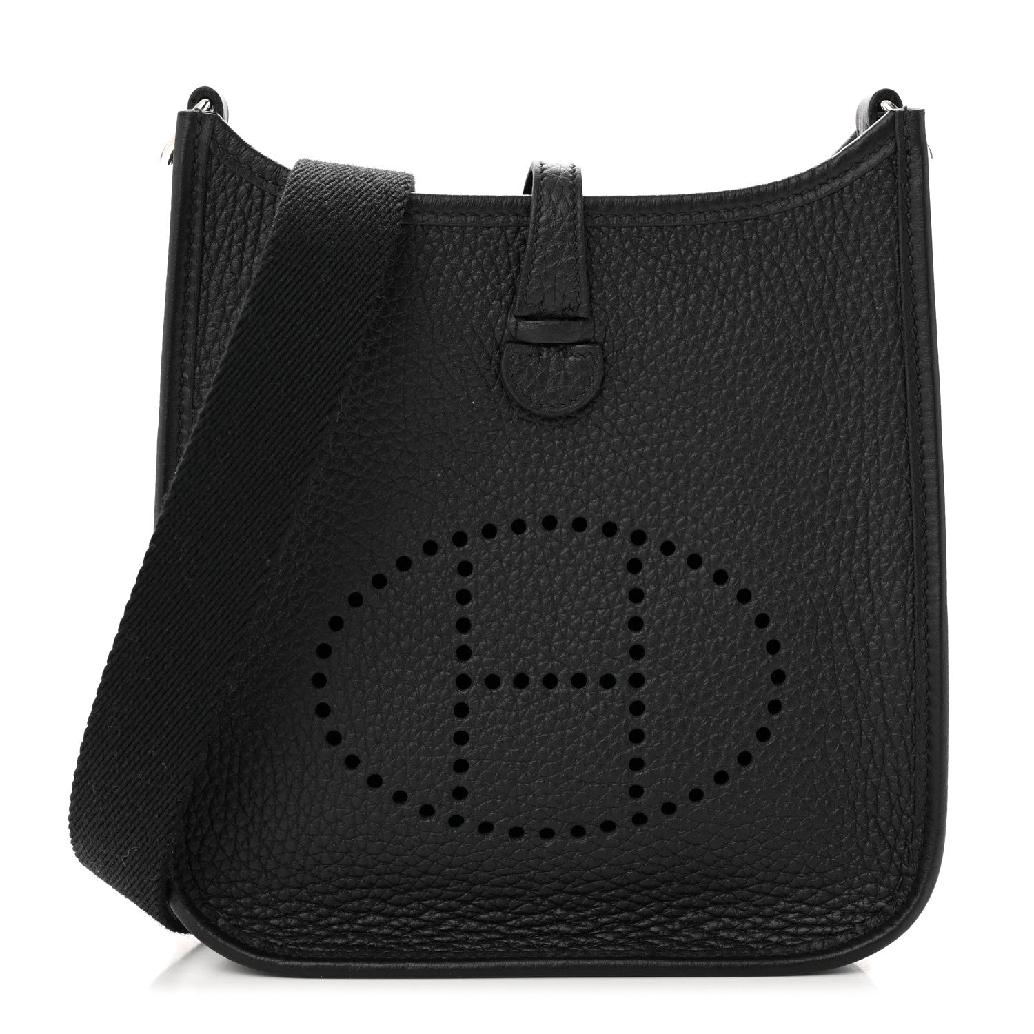 Hermes Taurillon Clemence Evelyne TPM Black 1 of 11