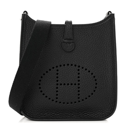 Hermes Taurillon Clemence Evelyne TPM Black 1 of 11