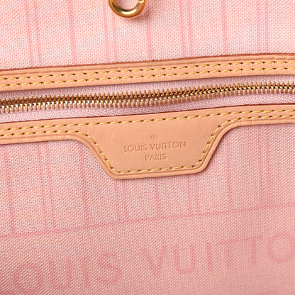 Louis Vuitton Damier Azur Neo Neverfull MM Rose Ballerine 5 of 10