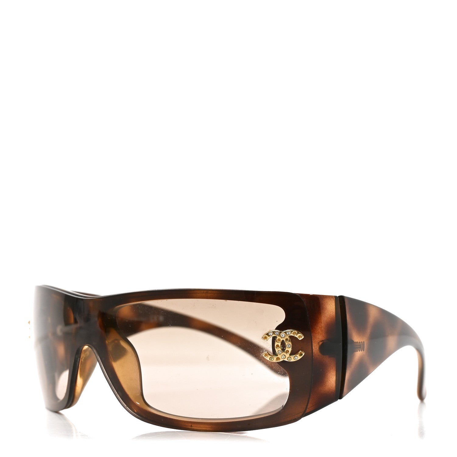 Chanel Acetate Crystal CC Sunglasses 5088-B Tortoise 2 of 14