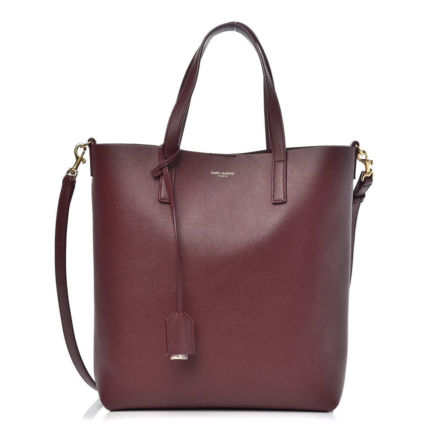 Calfskin Toy Shopping Tote Dark Red