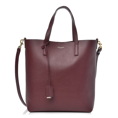 Saint Laurent Calfskin Toy Shopping Tote Dark Red 1 of 8