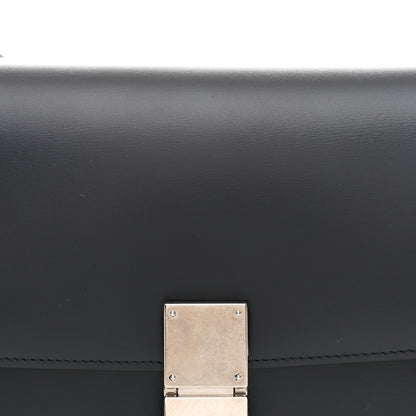 Celine Box Calfskin Medium Classic Box Flap Bag Navy Light Blue 9 of 11