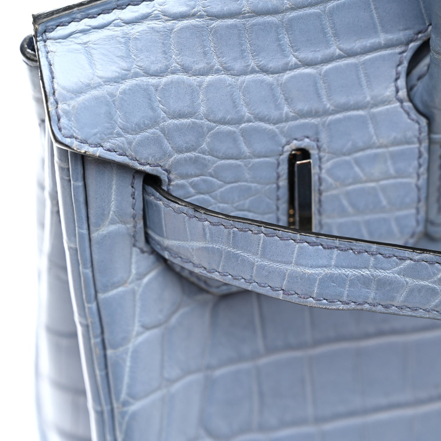 Matte Niloticus Crocodile Birkin 30 Bleu Ciel