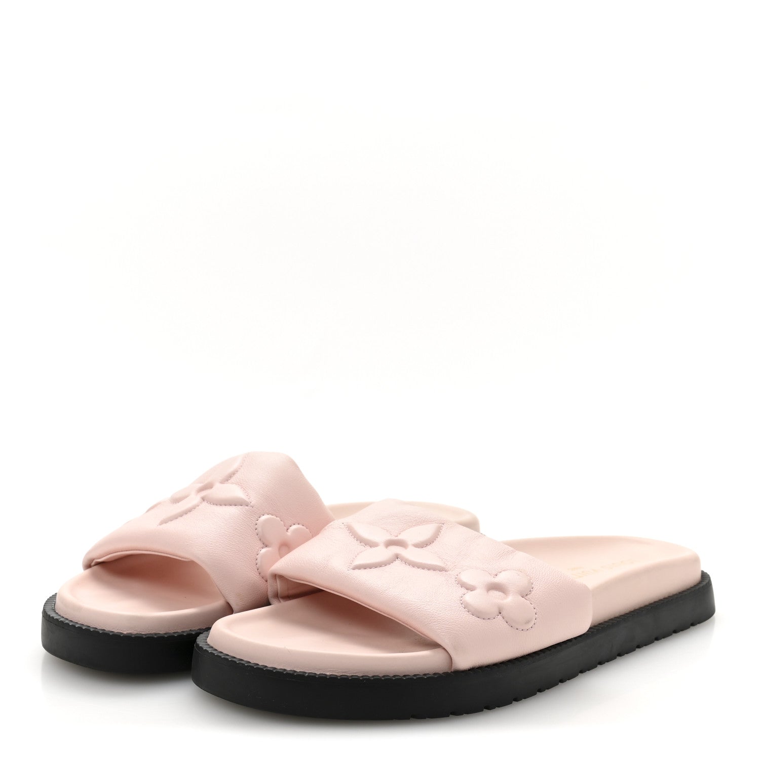 Louis Vuitton Lambskin Embossed Monogram Comfort Mules 41 Rose Clair 4 of 9