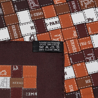 Hermes Silk Bolduc Au Carre Scarf 90 3 of 4