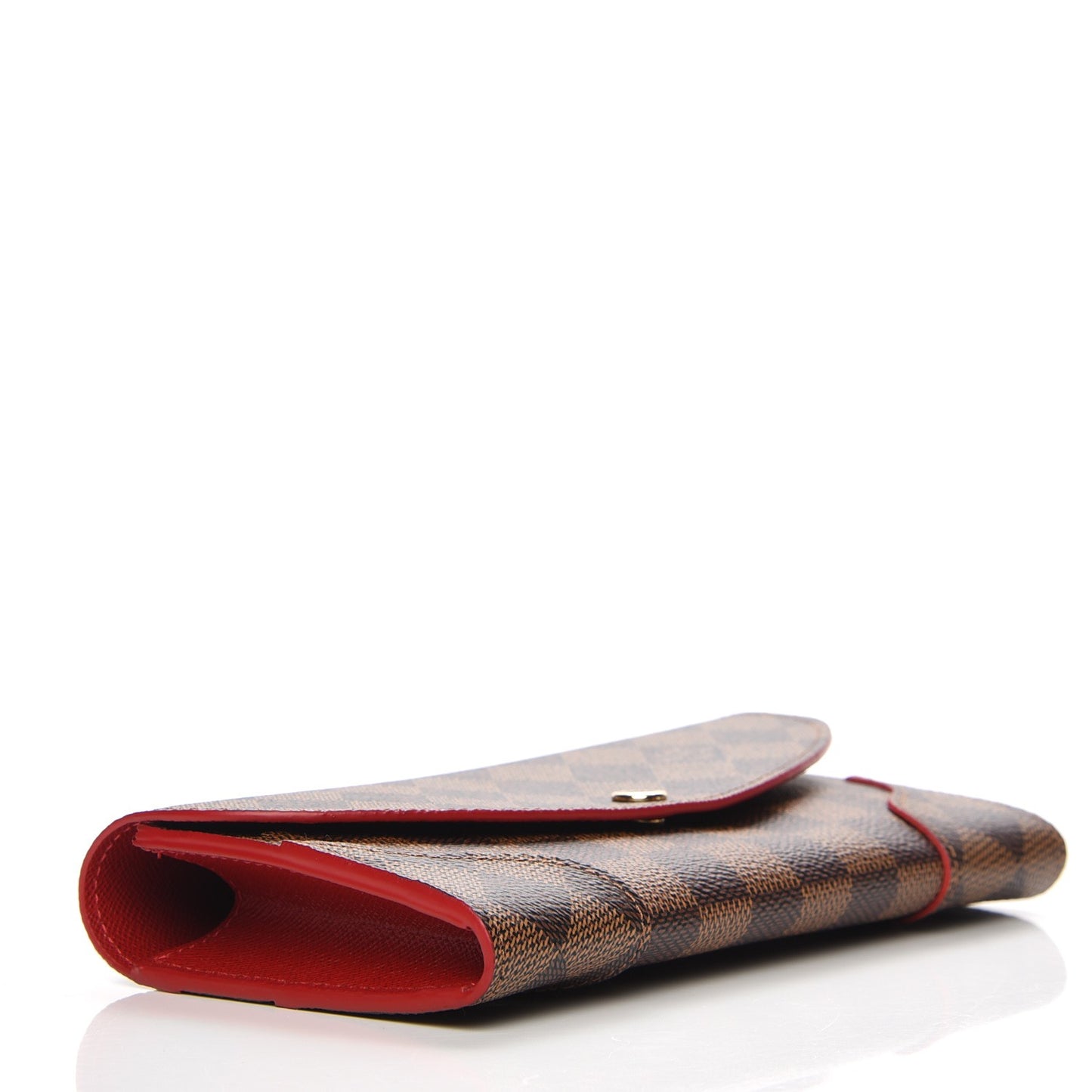 Damier Ebene Caissa Wallet Cherry