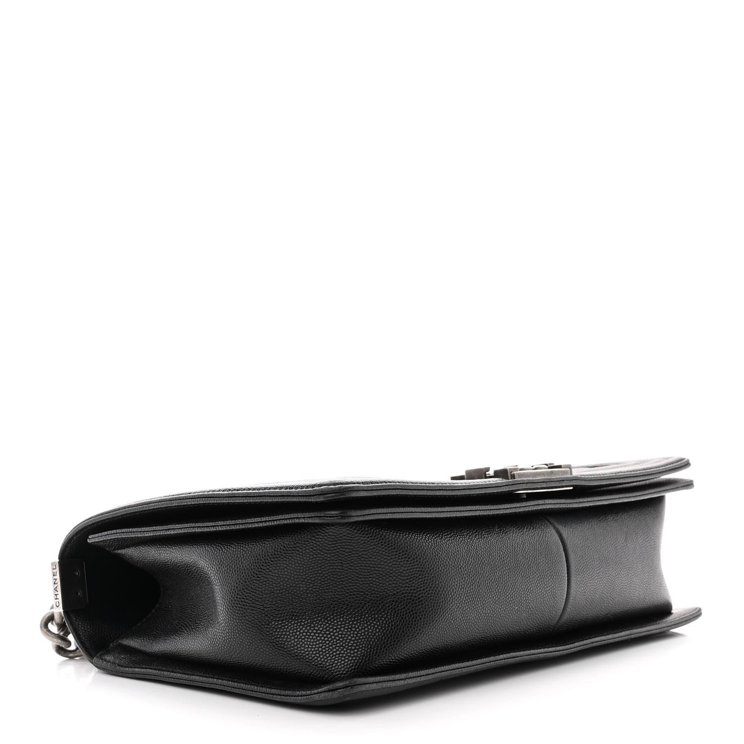 Chanel Caviar Chevron Quilted New Medium Boy Flap Black 4 of 14