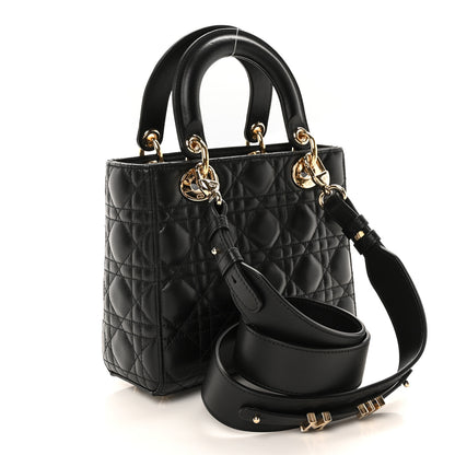Christian Dior Lambskin Cannage Small My ABCDior Lady Dior Black 3 of 10
