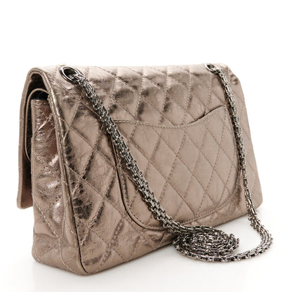 Chanel Metallic Aged Calfskin Quilted  2.55 Reissue 226 Flap Bronze 3 of 10