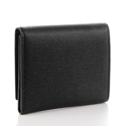 Saint Laurent Grain De Poudre Compact Wallet Black 3 of 6
