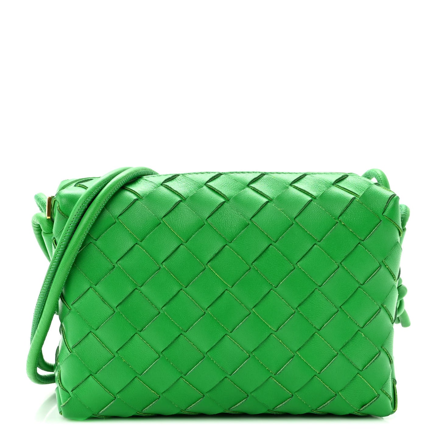 Nappa Intrecciato Mini Loop Camera Bag Parakeet