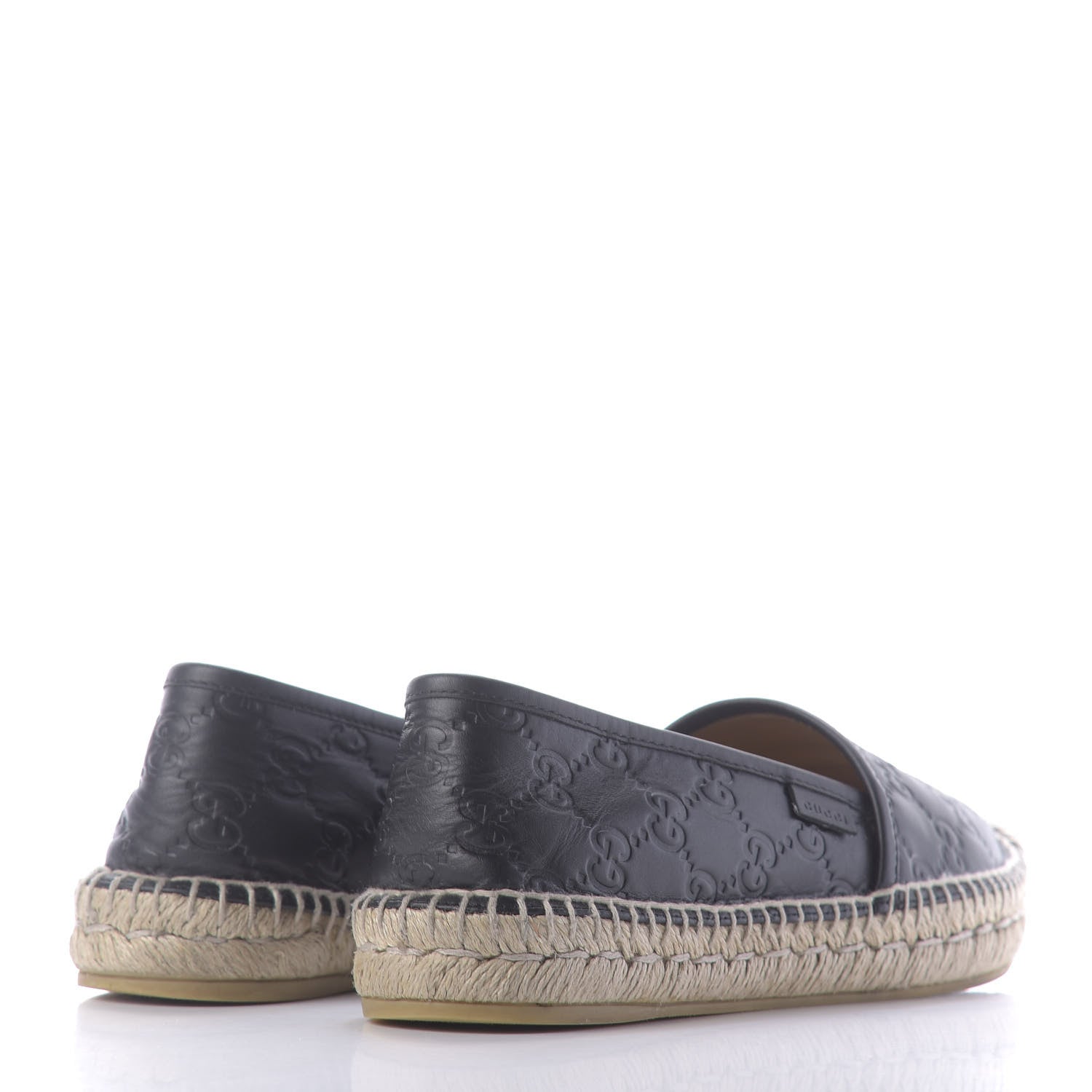 Gucci Guccissima Signature Espadrilles 37 Black 4 of 13